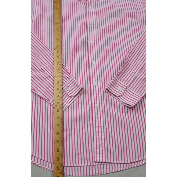 Lauren Ralph Lauren Dress Shirt Mens XL White Pink Striped Button Down Up LRL - Picture 12 of 13